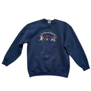 Somebody Special Calls Me Papa Navy Blue Crewneck